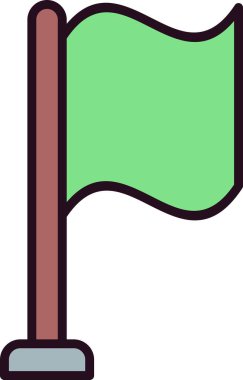 Flash Doğrusal Vektör Simgesi Tasarımı