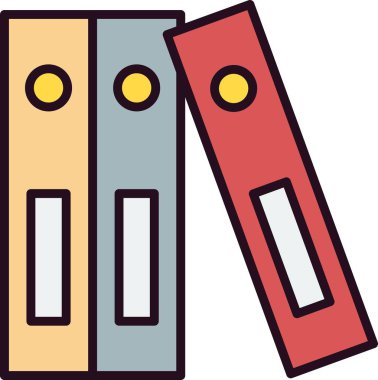 Bağlayıcı Doğrusal Vektör Simgesi Tasarımı