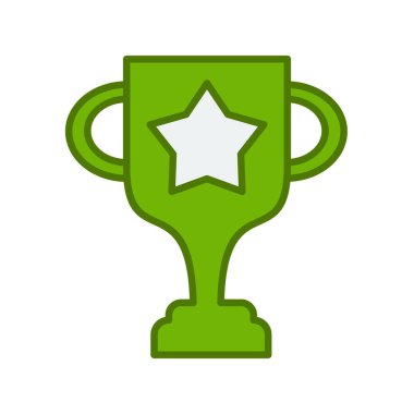 Ödül Doldurulmuş Doğrusal Vektör Simgesi Tasarımı