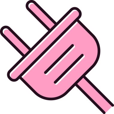 Doldurulmuş Doğrusal Vektör Simgesi Tasarımı