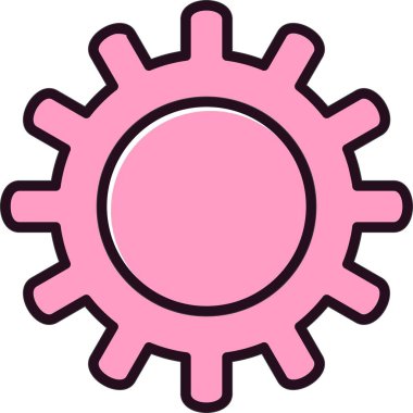 Doldurulmuş Doğrusal Vektör Simgesi Tasarımı Ayarlanıyor