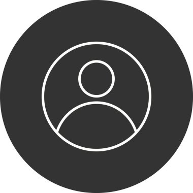 Kullanıcı Doldurulmuş Doğrusal Vektör Simgesi Tasarımı