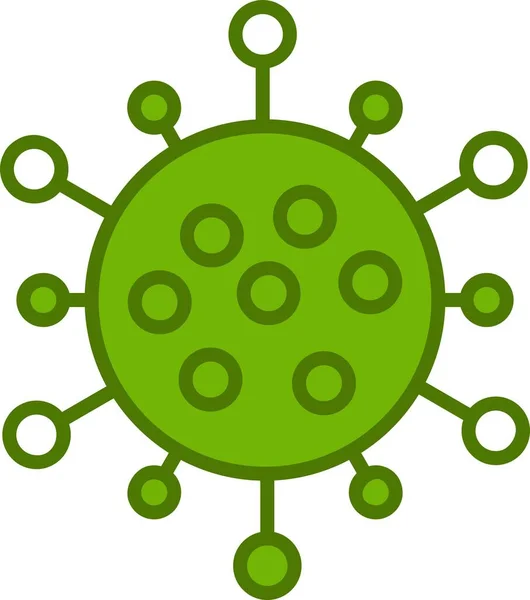 Virus Umplut Vector Linie Icon Desig — Vector de stoc