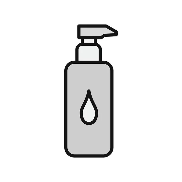 Lotion Filled Vector Line Icon Desig — Stock Vector