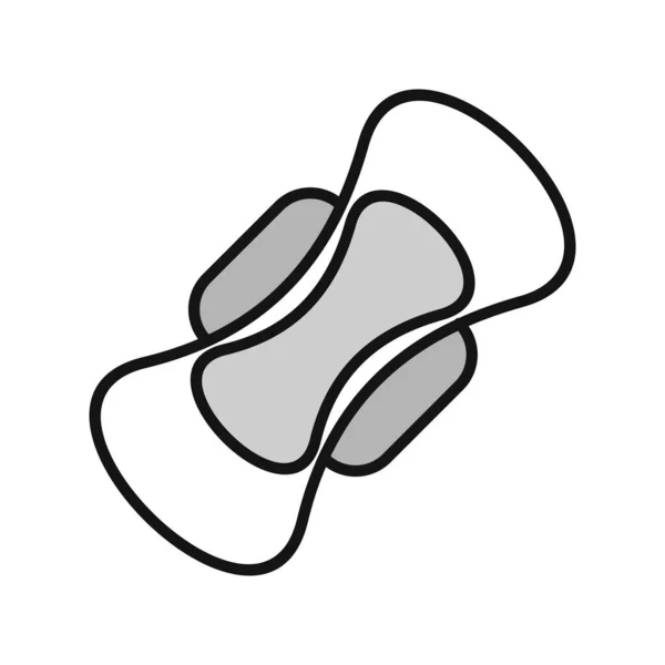 Sanitary Pad Filled Vector Line Icon Design — Stock Vector