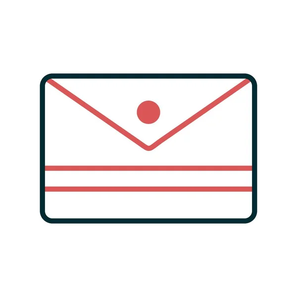 Envelope Filled Linear Vector Icon Desig — 스톡 벡터