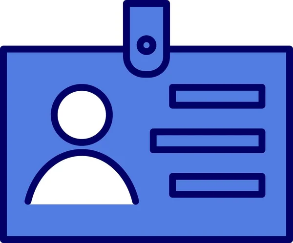 Card Filled Linear Vector Icon Desig — Stock Vector