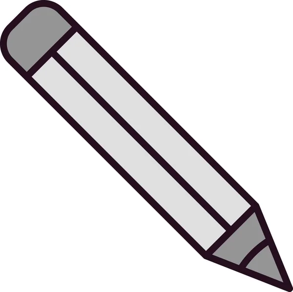 Kalem Doldurulmuş Doğrusal Vektör Simgesi Tasarımı — Stok Vektör