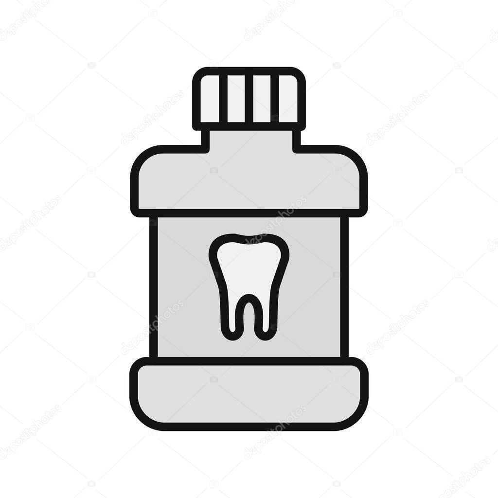 Mouth Wash Filled Vector Line Icon Design