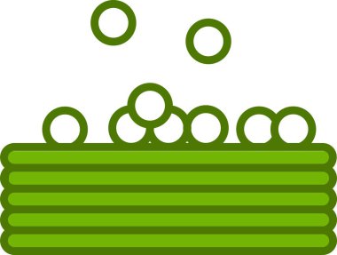 Top Havuzu Dolu Doğrusal Vektör Simgesi Tasarımı