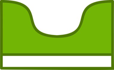 Kaykay Oyun Alanı Doğrusal Vektör Simgesi Tasarımı