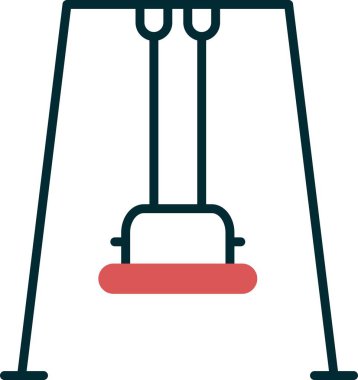 Dolu Doğrusal Vektör Simgesi Tasarımı