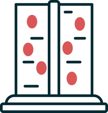 Duvara Tırmanan Doğrusal Vektör Simgesi Tasarımı