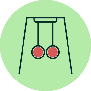 Doğrusal Vektör Simgesi Tasarımı Dolu Yüzükler