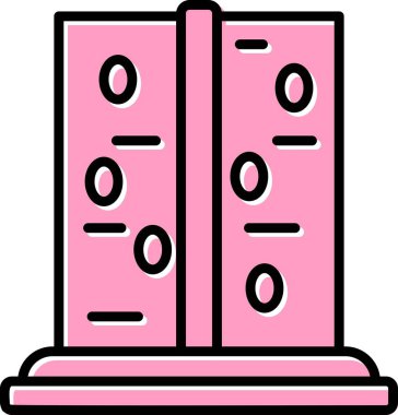 Duvara Tırmanan Doğrusal Vektör Simgesi Tasarımı