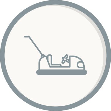 Çarpışan Araba Doğrusal Vektör Simgesi Tasarımı