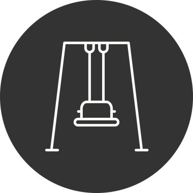 Dolu Doğrusal Vektör Simgesi Tasarımı