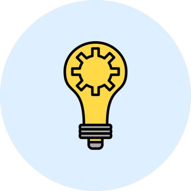 Doğrusal Vektör Simgesi Tasarımı Doldurulmuş Çözüm