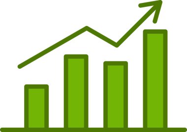 Doğrusal Vektör Simgesi Tasarımı Doldurulmuş İstatistikler