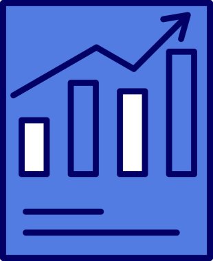 Satış raporu Doğrusal Vektör Simgesi Tasarımı
