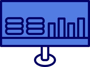 Kar Doldurulmuş Doğrusal Vektör Simgesi Tasarımı