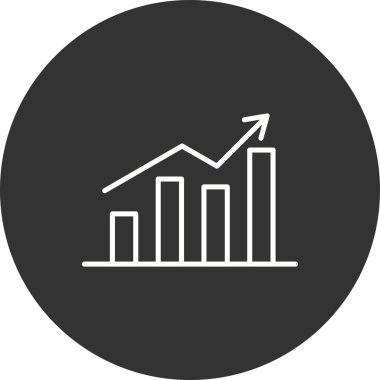 Doğrusal Vektör Simgesi Tasarımı Doldurulmuş İstatistikler
