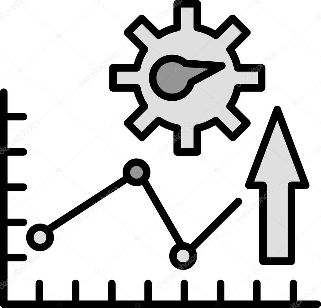Productivity Filled Linear Vector Icon Desig