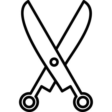 makas simgesi vektör illüstrasyonu