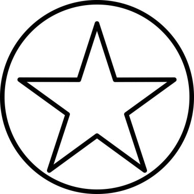 yıldız simgesi vektör illüstrasyonu