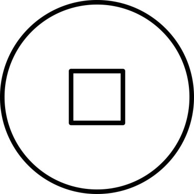 Video Durdurma düğmesi vektör çizimi