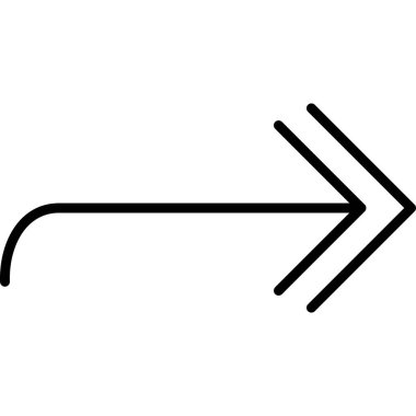 İleri ok vektör illüstrasyonu