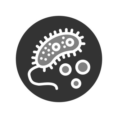 Bakteri virüsünün basit vektör çizimi 