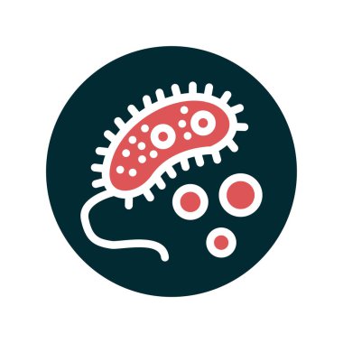 Bakteri virüsünün basit vektör çizimi 