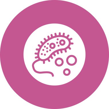 Bakteri virüsünün basit vektör çizimi 