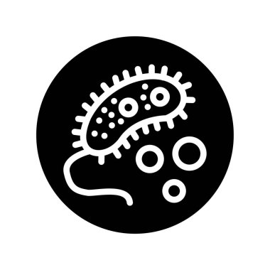 Bakteri virüsünün basit vektör çizimi 