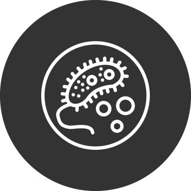 Bakteri virüsünün basit vektör çizimi 