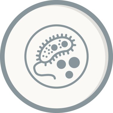 Bakteri virüsünün basit vektör çizimi 