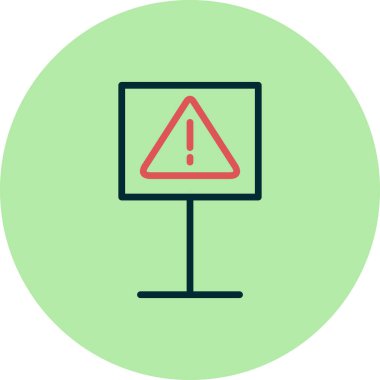  Tehlike İşareti, ünlem işareti vektör çizimi