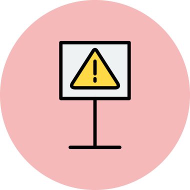  Tehlike İşareti, ünlem işareti vektör çizimi