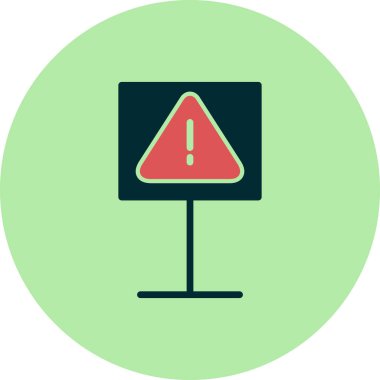  Tehlike İşareti, ünlem işareti vektör çizimi