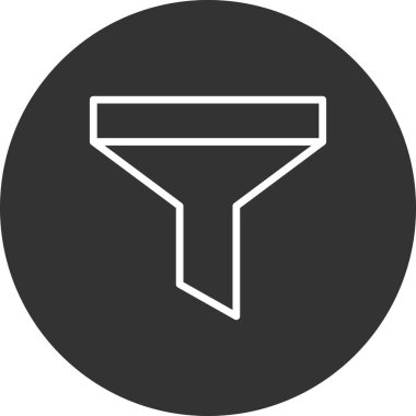 Simge vektör huni sembolünü filtrele