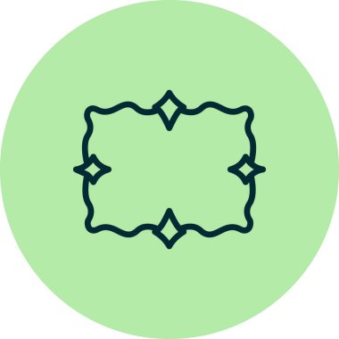 Basit dekoratif vintage çerçeve, vektör illüstrasyonu