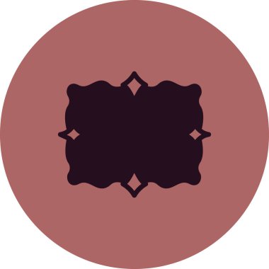 Basit dekoratif vintage çerçeve, vektör illüstrasyonu