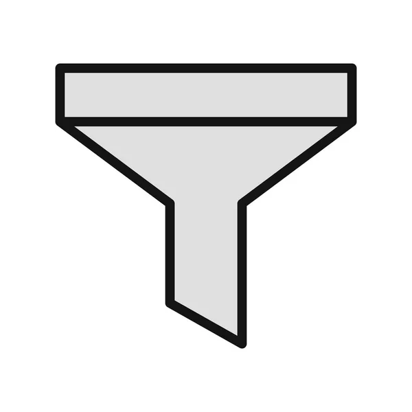 Filtersymbol Vektor Trichter Symbol — Stockvektor