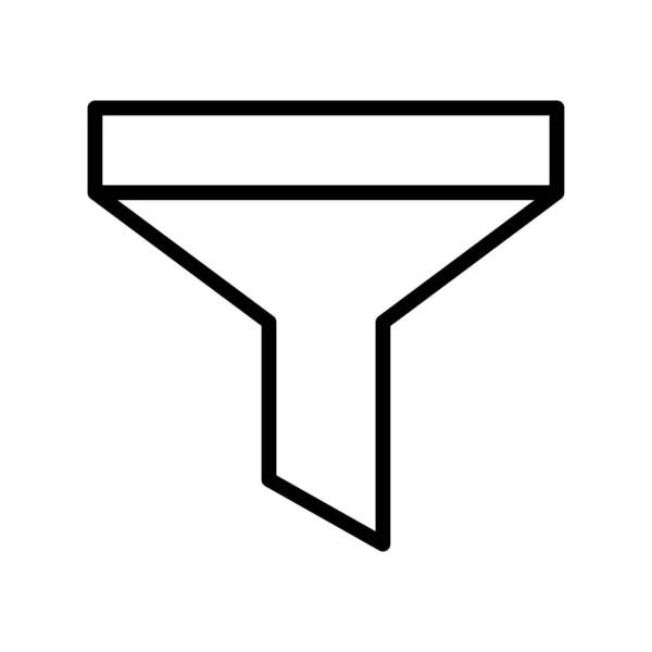 Символ Векторной Воронки Фильтра — стоковый вектор