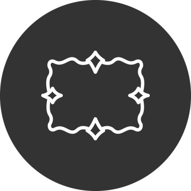 Basit dekoratif vintage çerçeve, vektör illüstrasyonu