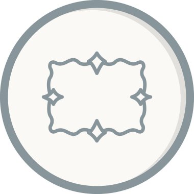 Basit dekoratif vintage çerçeve, vektör illüstrasyonu