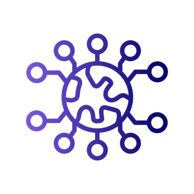 Nft simgesinin vektör illüstrasyonu