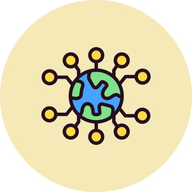 Nft simgesinin vektör illüstrasyonu