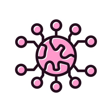 Nft simgesinin vektör illüstrasyonu